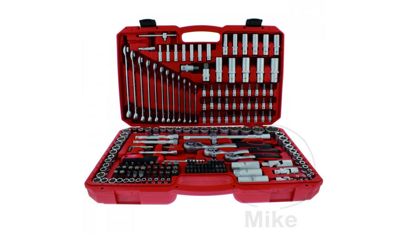 Werkzeugkoffer Bivouac Mechanic 1/4" + 3/8" + 1/2", 216-teilig