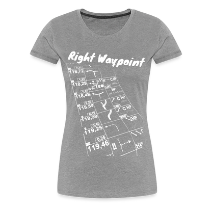 Right Waypoint - T-Shirt Women - Grau meliert