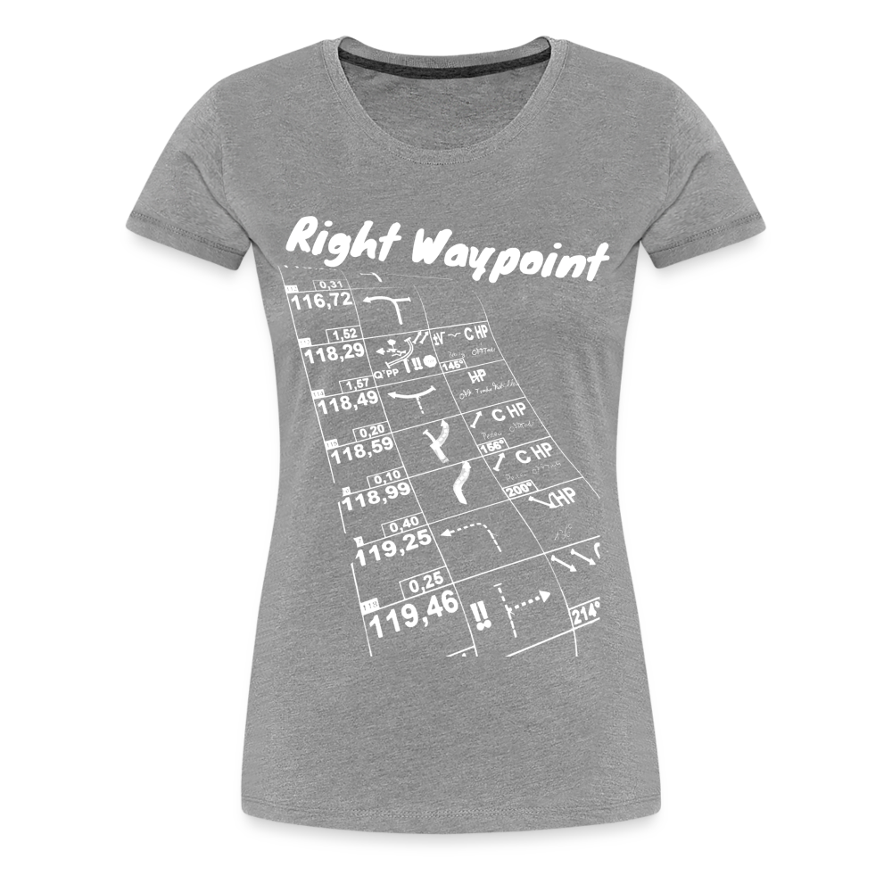 Right Waypoint - T-Shirt Women - Grau meliert