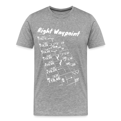 Right Waypoint - T-Shirt Men - Grau meliert