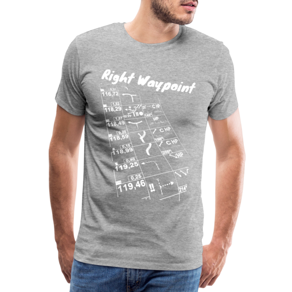 Right Waypoint - T-Shirt Men - Grau meliert