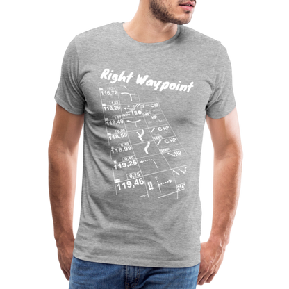 Right Waypoint - T-Shirt Men - Grau meliert